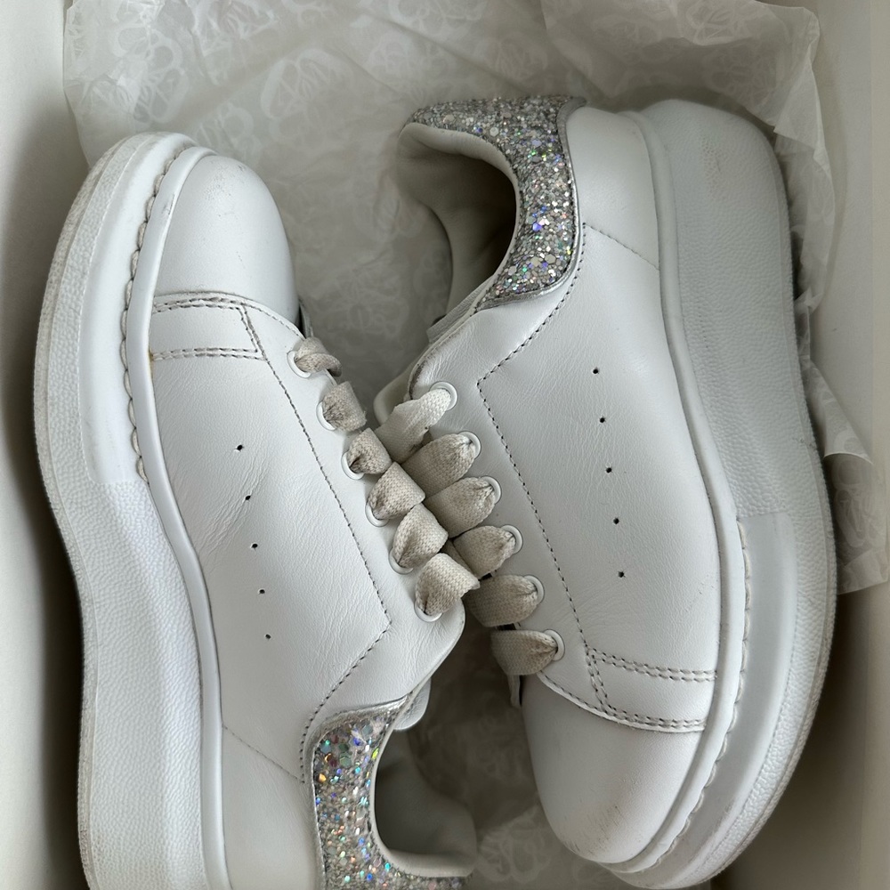 Kids Alexander McQueen glitter- sz 12 - Picture 6 of 7